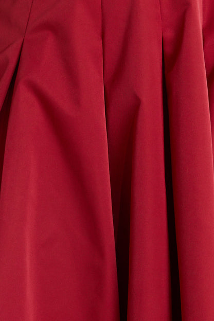 Crimson A Line Summer Midi Dress with Pockets | Trendy Midi Dresses Outfit Idea for Women by Ro + Ivy | Elevated Basics, Modern Comfort & Style