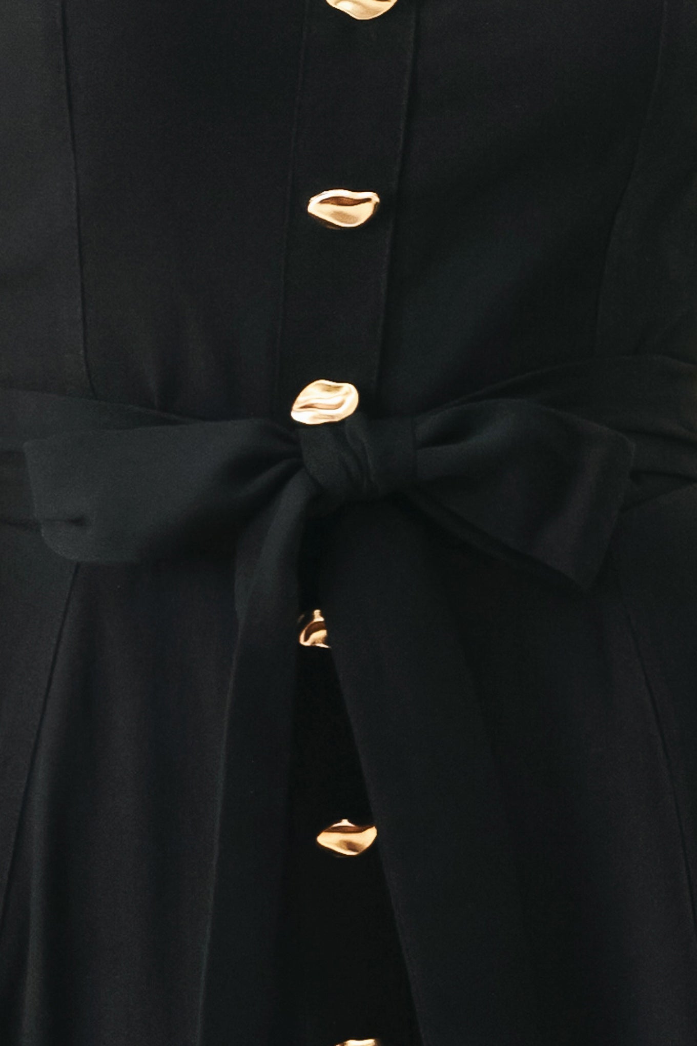 Sweetheart Midi Dress with Front Bow Tie & Pockets