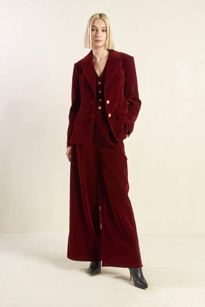 Brown Velvet Blazer