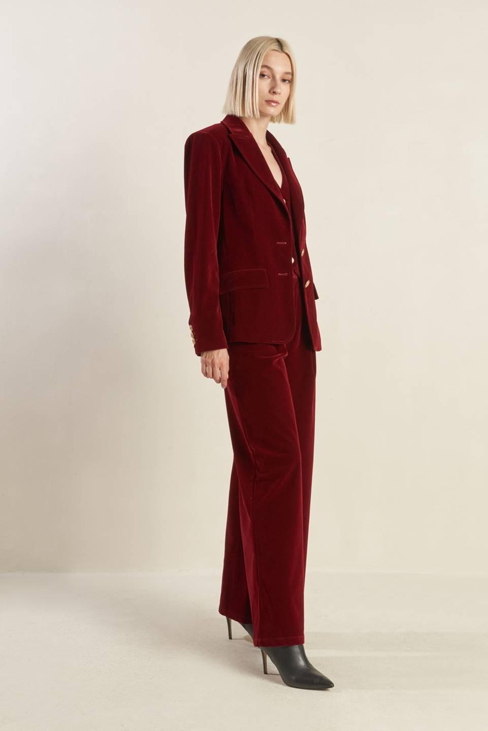 Brown Velvet Blazer