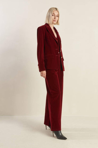 Brown Velvet Blazer