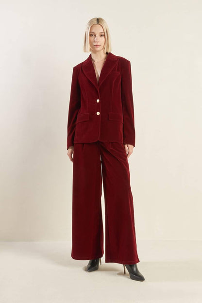 Brown Velvet Blazer
