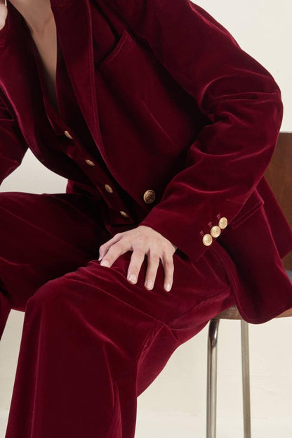 Brown Velvet Blazer