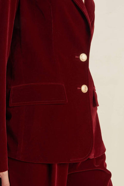 Brown Velvet Blazer