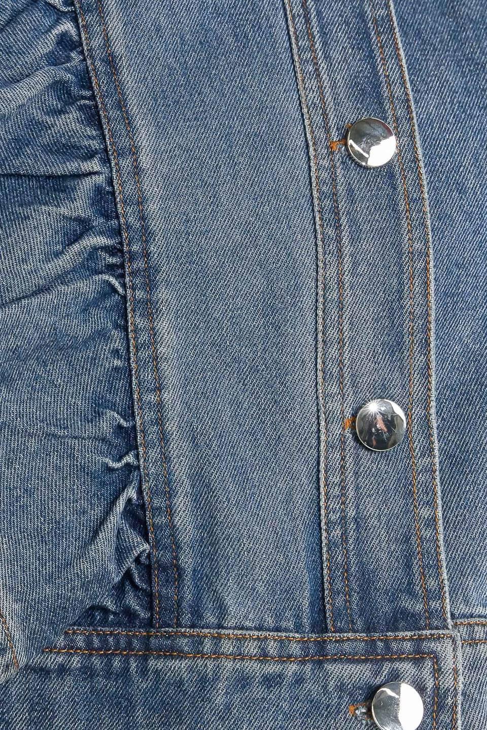 French Femme Denim Crop Jacket