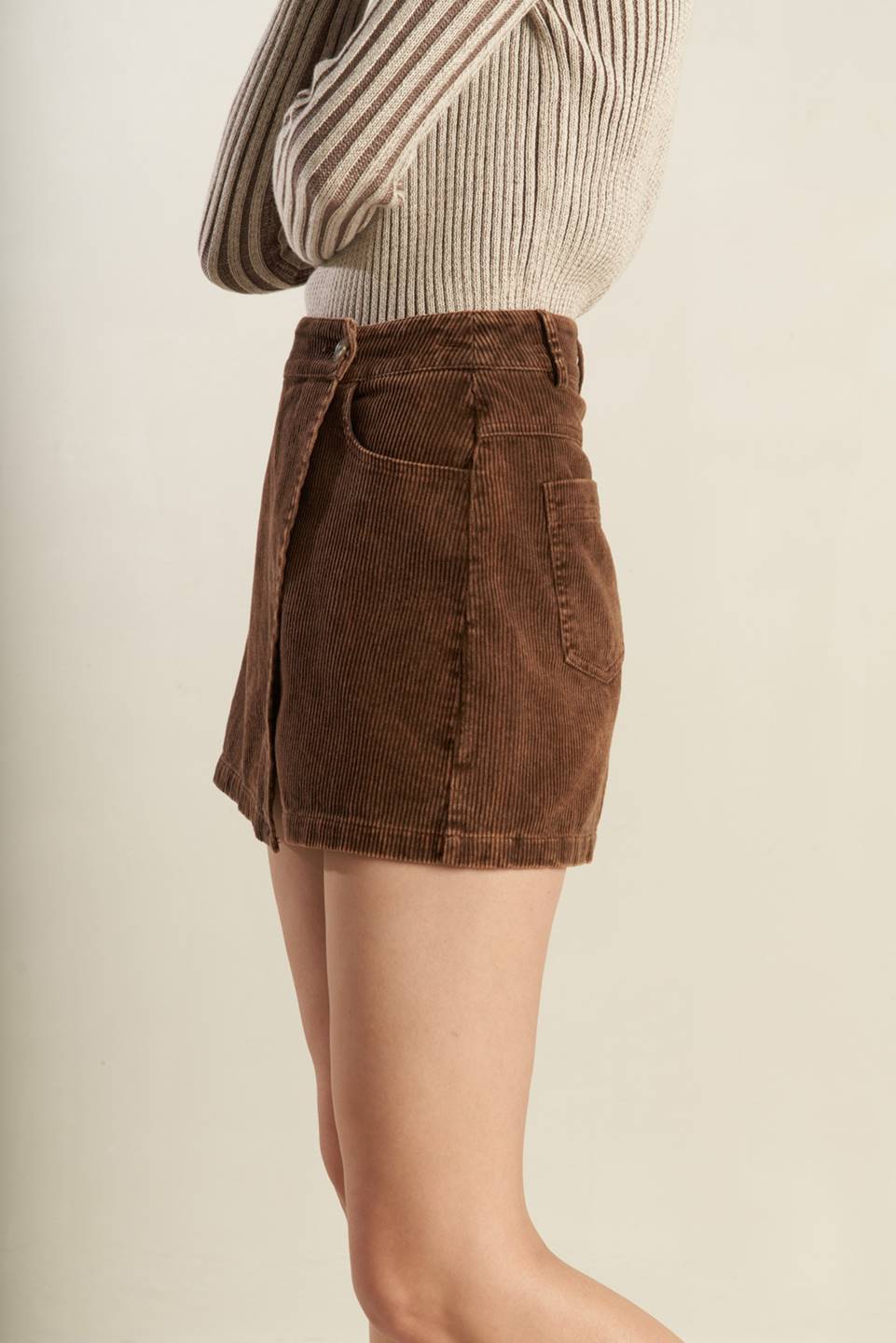 Washed Corduroy Mini Skirt | Trendy Skirts Outfit Idea for Women by Ro + Ivy | Elevated Basics, Modern Comfort & Style