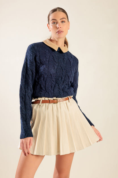 Pleated Mini Skort with Pockets | Trendy Skorts Outfit Idea for Women by Ro + Ivy | Elevated Basics, Modern Comfort & Style