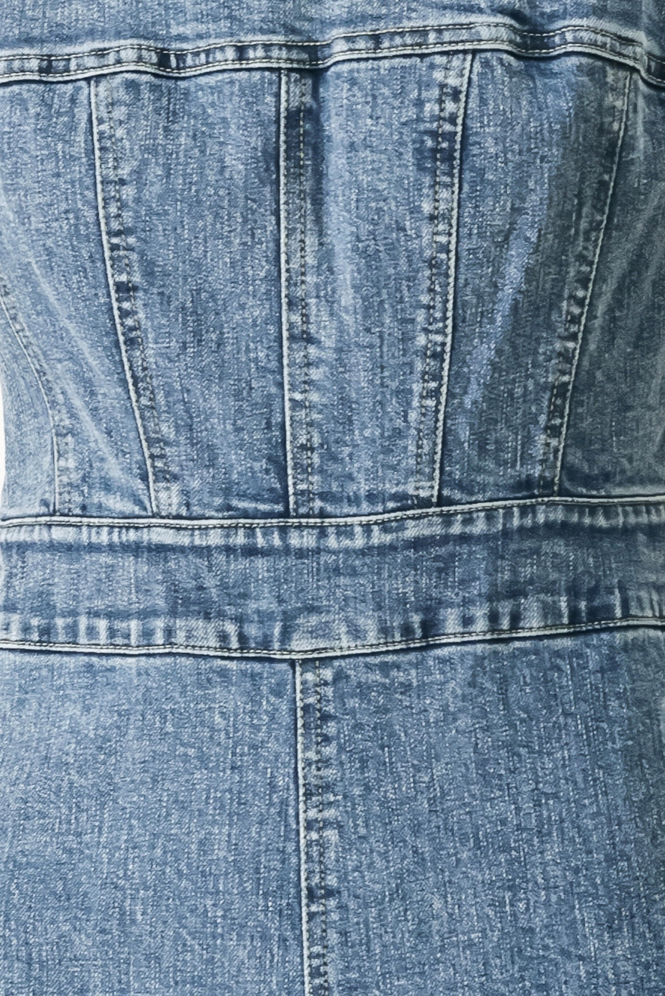 Wide-Leg Denim Jumpsuit