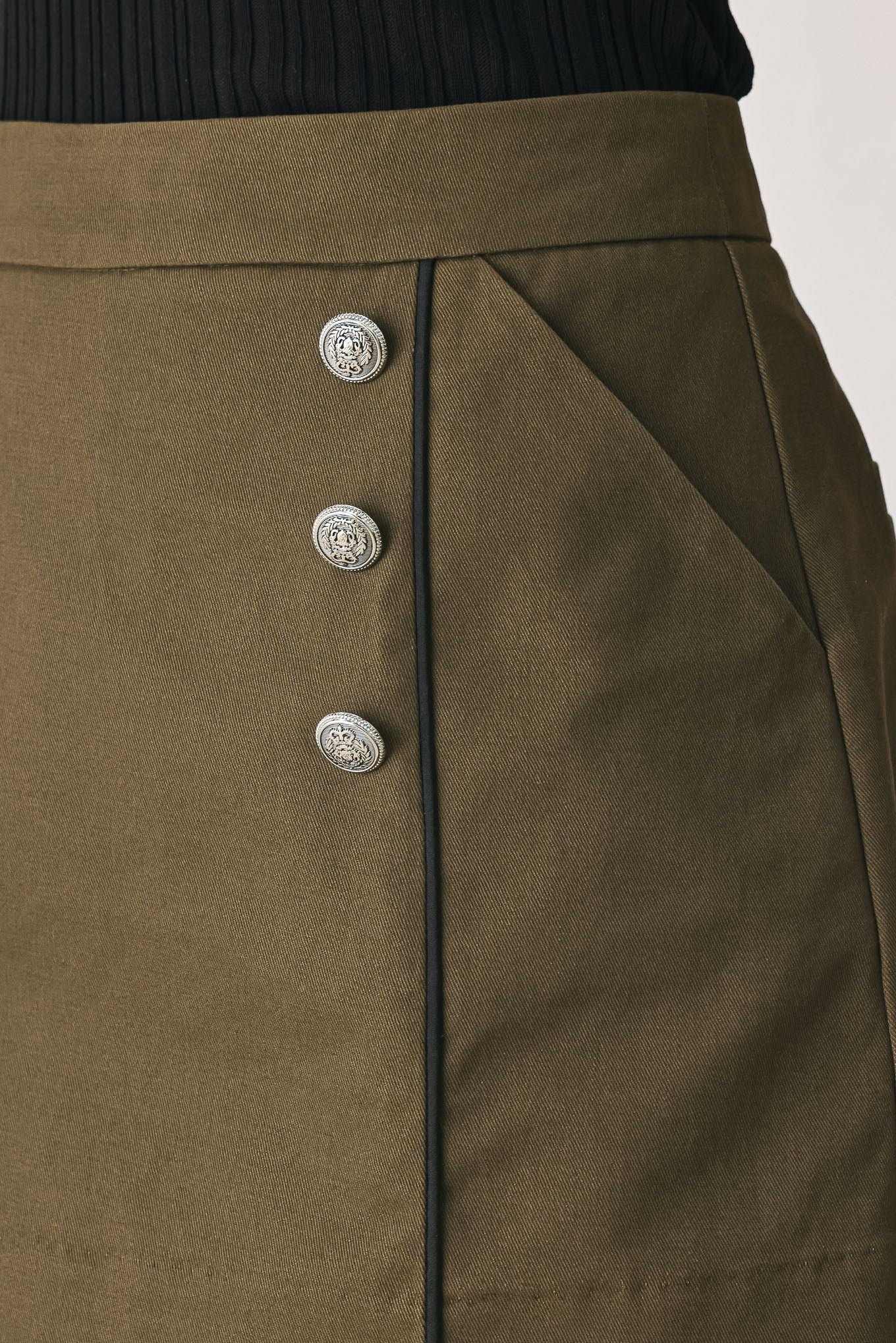 Green Tailored Cadet Skort
