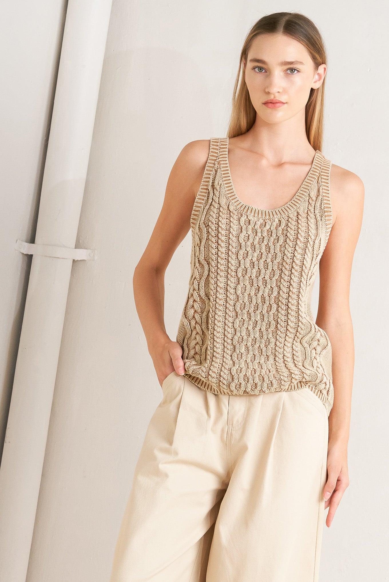 Sweater Knit Tank Top