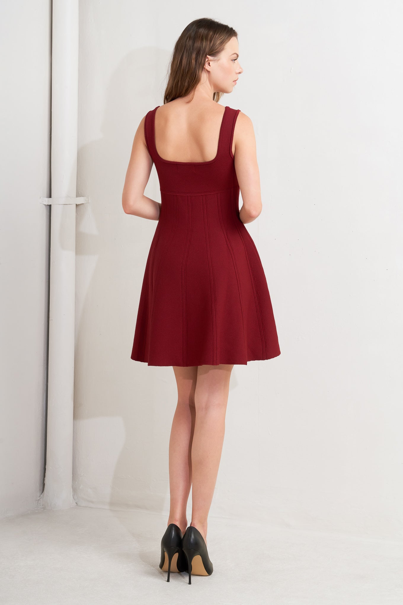 Sweater Knit Skater Mini Dress Trendy Mini Dresses Outfit Idea for Women | Ro + Ivy