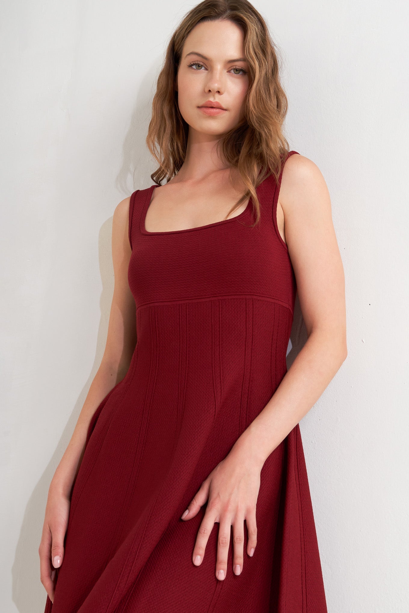Sweater Knit Skater Mini Dress Trendy Mini Dresses Outfit Idea for Women | Ro + Ivy