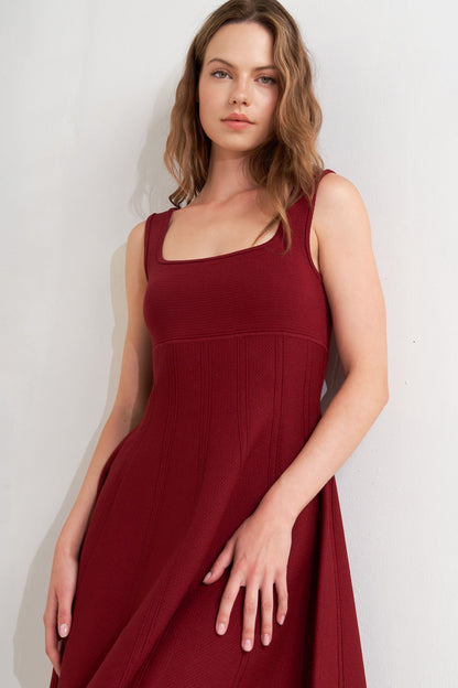 Sweater Knit Skater Mini Dress Trendy Mini Dresses Outfit Idea for Women | Ro + Ivy
