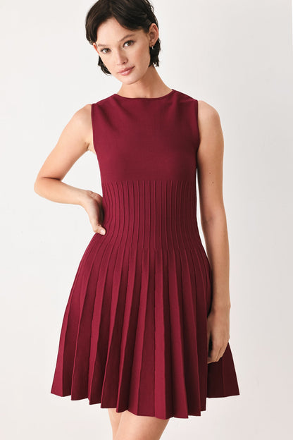 Sleeveless Sweater Knit Mini Dress