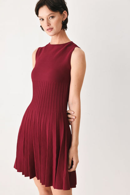 Sleeveless Sweater Knit Mini Dress