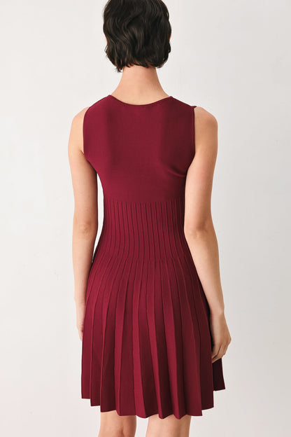 Sleeveless Sweater Knit Mini Dress