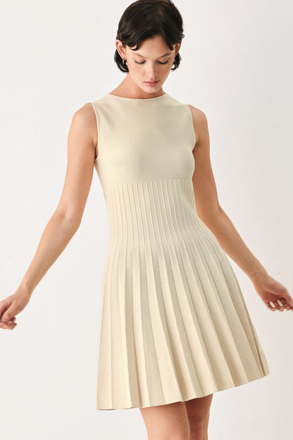 Sleeveless Sweater Knit Mini Dress