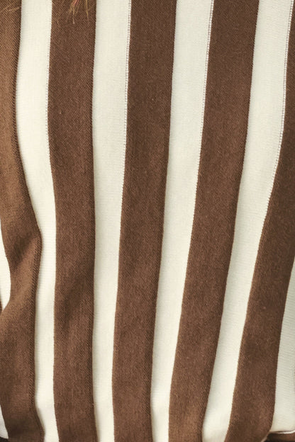 Cappuccino Vertical Stripe Knit Top