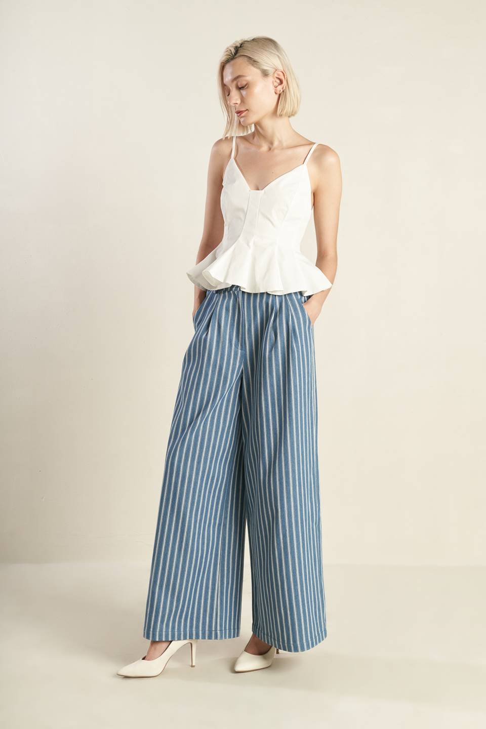 Peplum Summer Cami Top | Trendy Tops Outfit Idea for Women by Ro + Ivy | Elevated Basics, Modern Comfort & Style