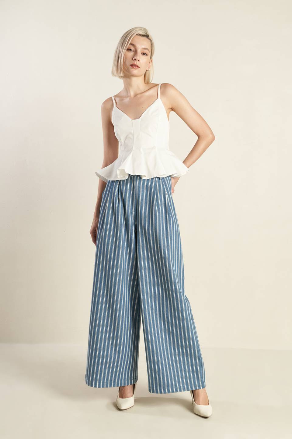 Peplum Summer Cami Top | Trendy Tops Outfit Idea for Women by Ro + Ivy | Elevated Basics, Modern Comfort & Style