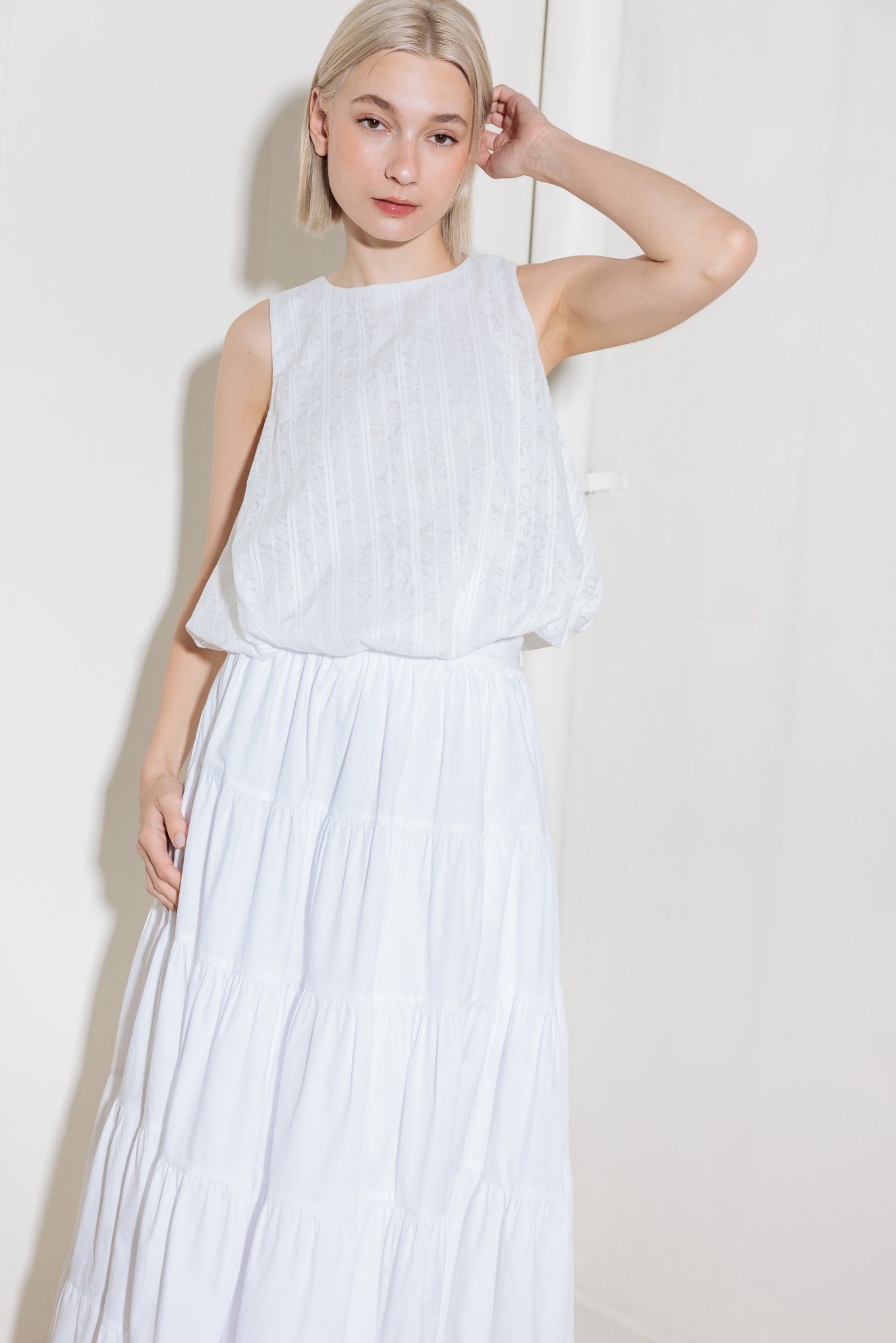 Lightweight Sleeveless Round Neck Summer Top with Back Bow Tie | Trendy Tops Outfit Idea for Women by Ro + Ivy | Elevated Basics, Modern Comfort & Style