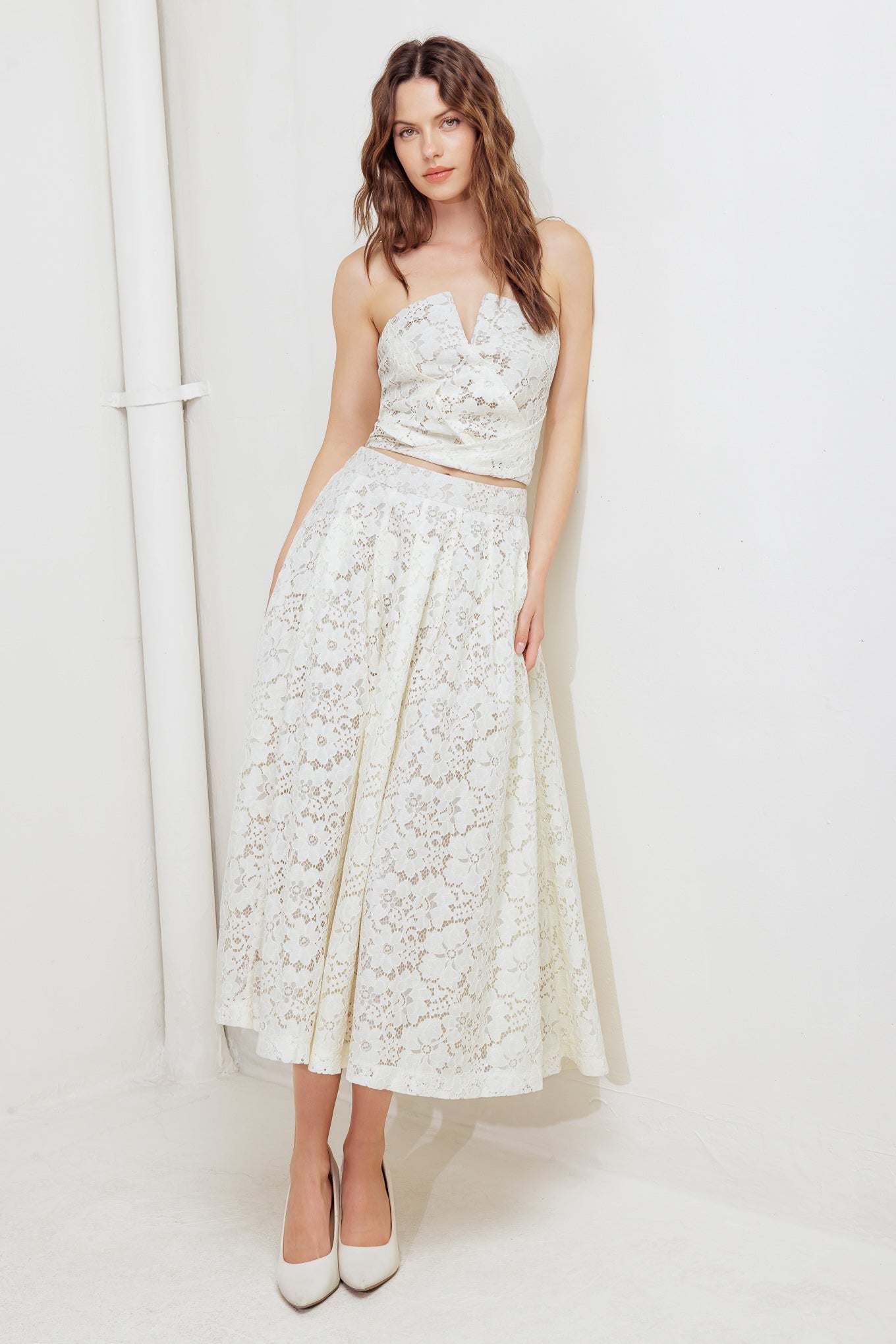 Lace Tube Top with Smocked Back | Trendy Tops Outfit Idea for Women by Ro + Ivy | Elevated Basics, Modern Comfort & Style