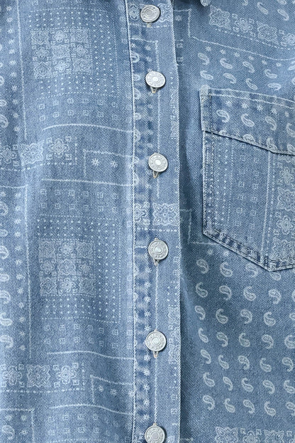 Vintage Bandana Denim Jacket