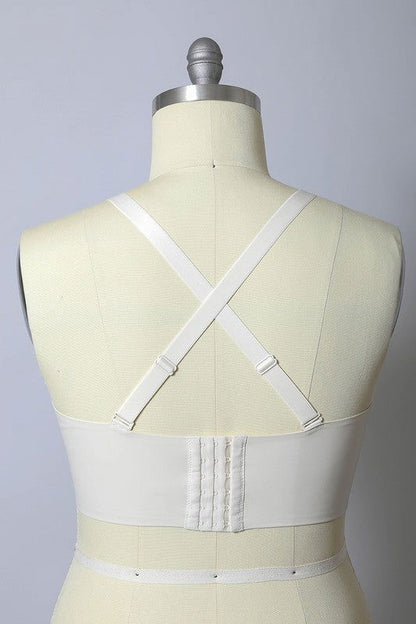 Faux Leather Longline Bralette Plus Size - Ro + Ivy