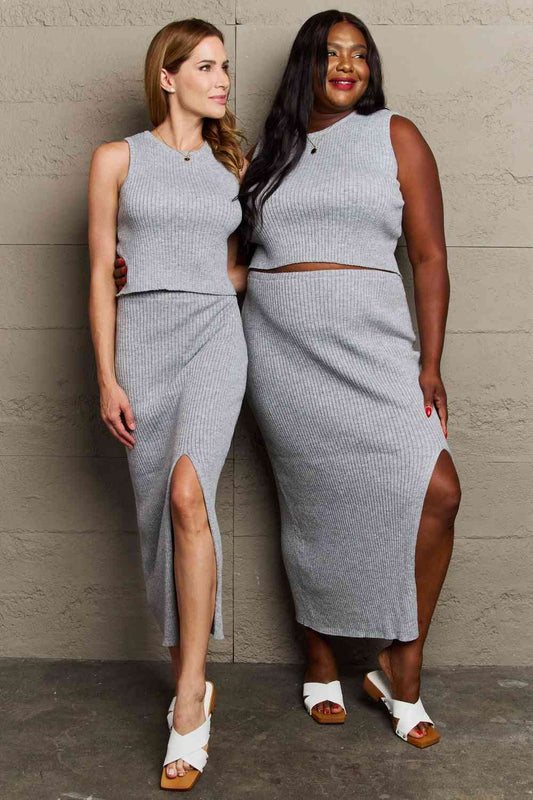 Fitted Women's Two-Piece Tank and Skirt Set | Matching Sets | Ro + Ivy