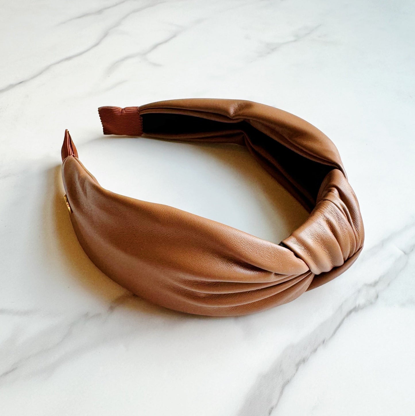 Timeless Knotted Leather Look Headband — Sophisticated Everyday Hair Accessory - Hair Accessories
