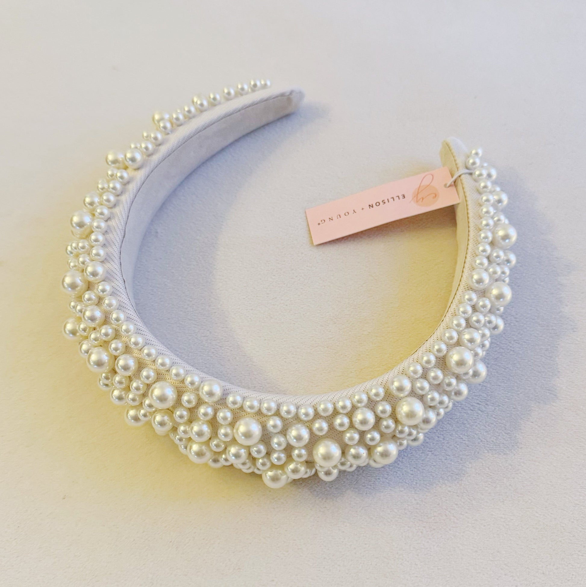 Bold Pearl Embellished Statement Headband — Bridal Occasion Elegant Hair Accessory - Hair Accessories