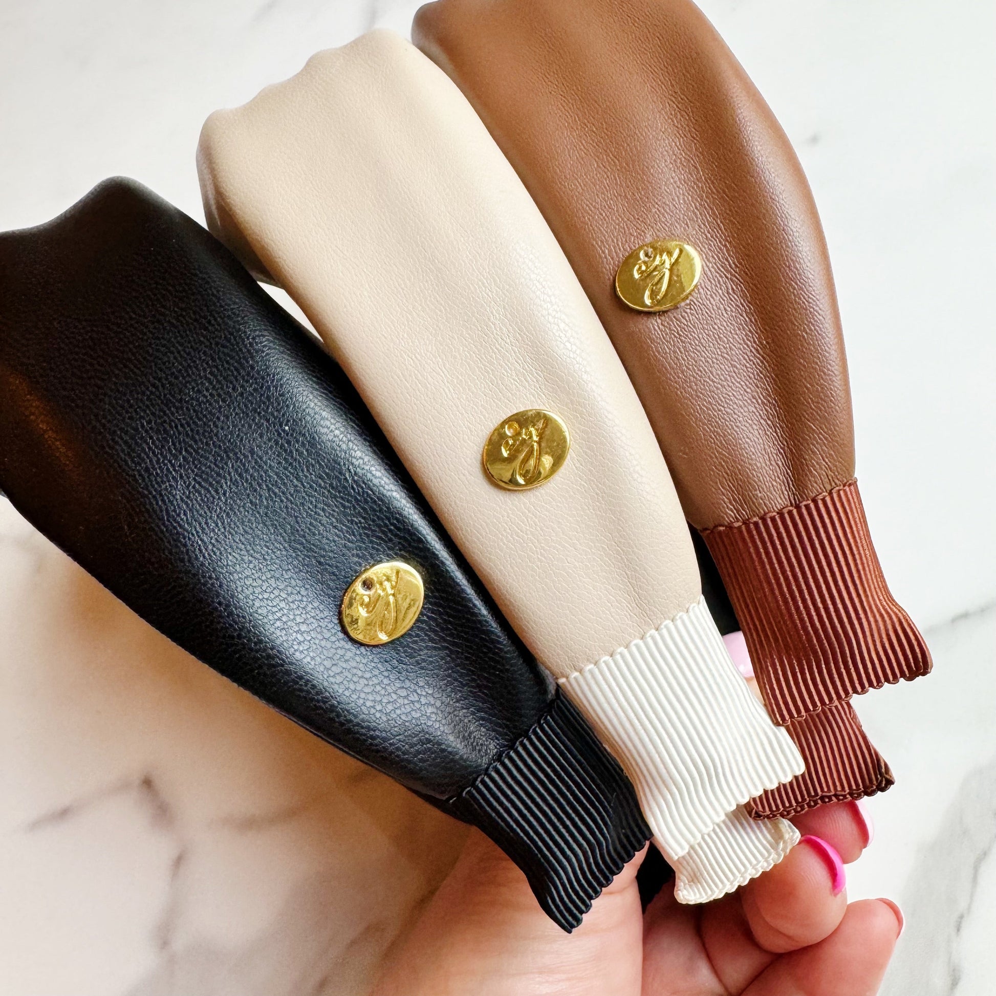 Timeless Knotted Leather Look Headband — Sophisticated Everyday Hair Accessory - Hair Accessories