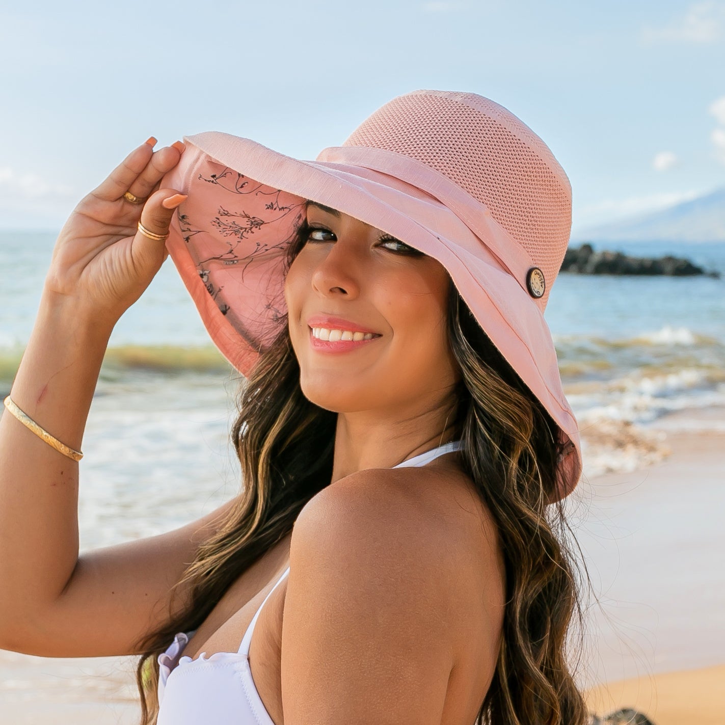Button Accent Cargo Hat -