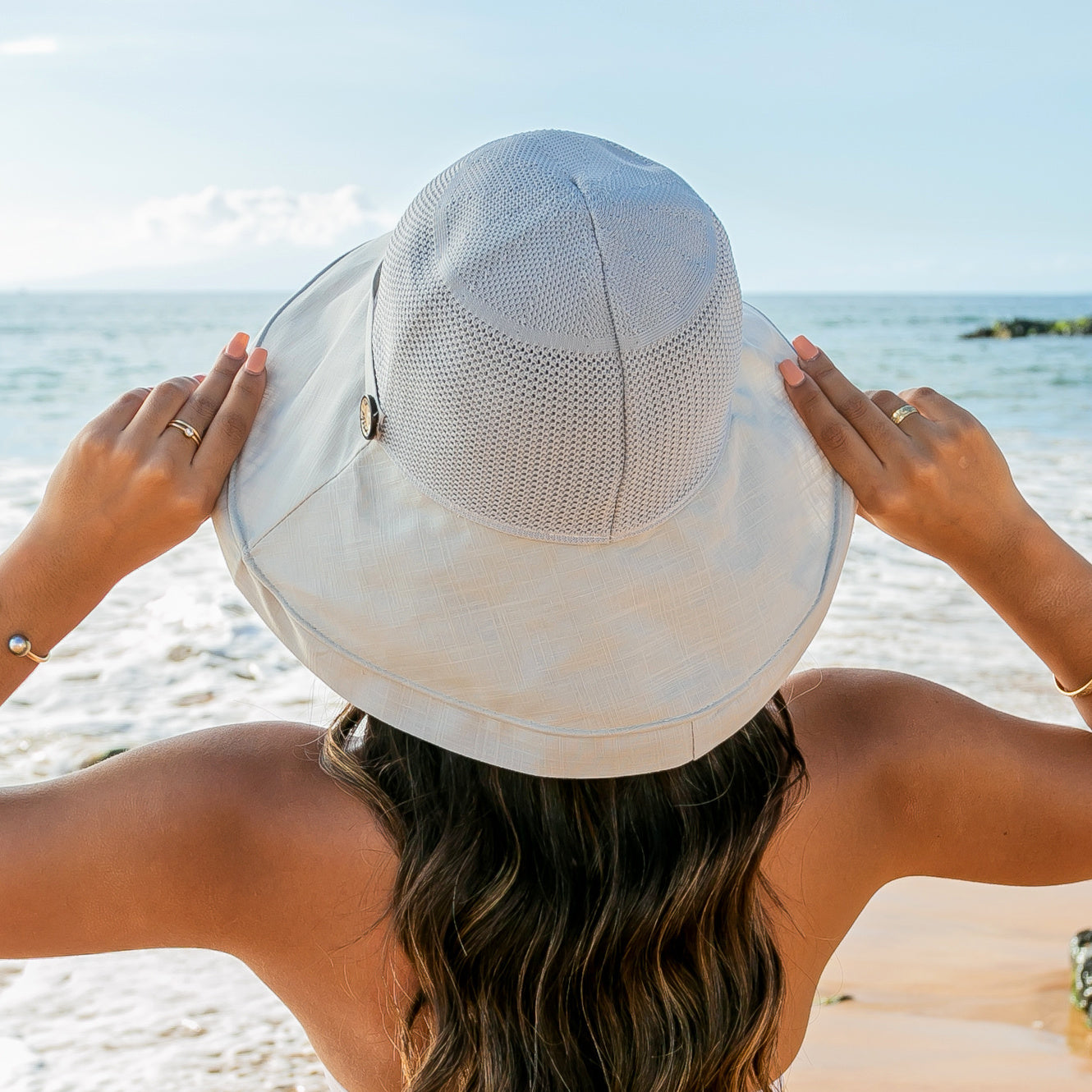 Button Accent Cargo Hat -