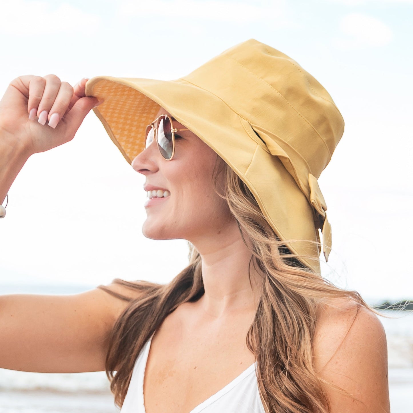 Bow Accent Cargo Hats -