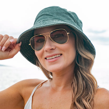Distressed Bucket Hats -