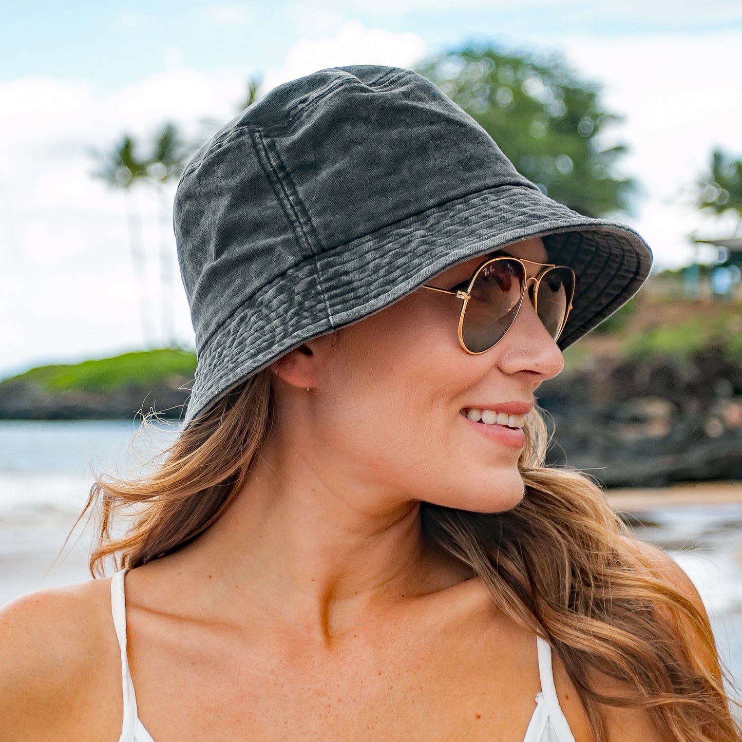 Distressed Bucket Hats -