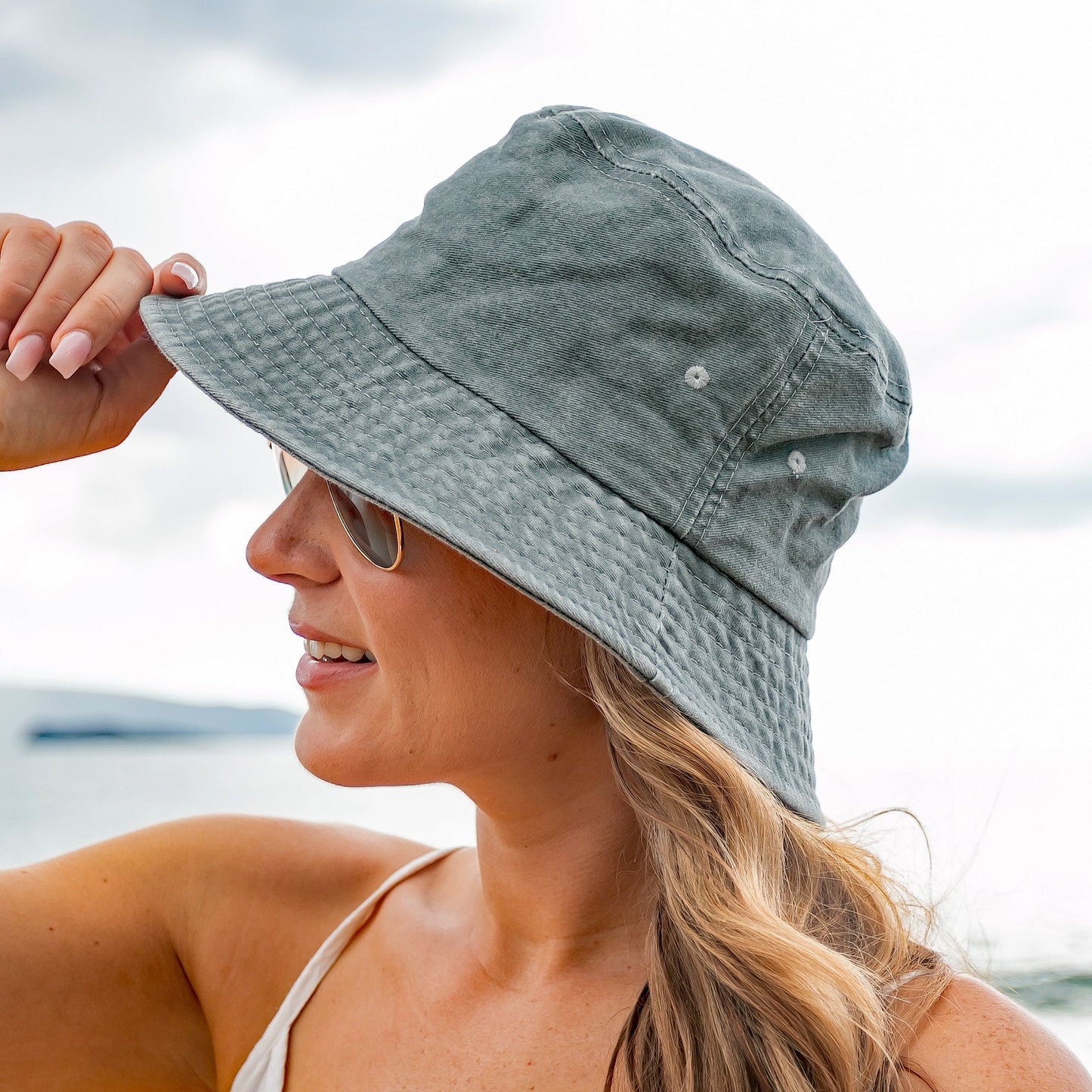 Distressed Bucket Hats -