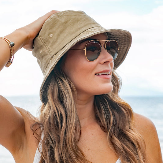 Distressed Bucket Hats - Bucket Hats