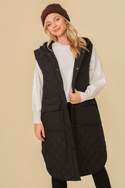 Haileys Hooded Oversized Vest Jacket – outfit idea for women | Ro + Ivy