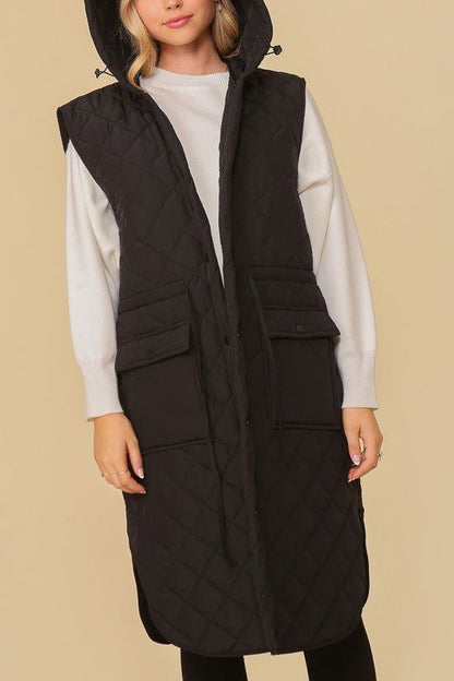 Haileys Hooded Oversized Vest Jacket – outfit idea for women | Ro + Ivy