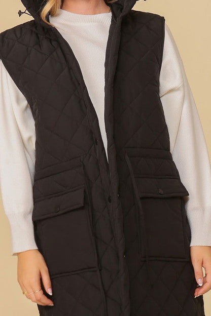 Haileys Hooded Oversized Vest Jacket – outfit idea for women | Ro + Ivy