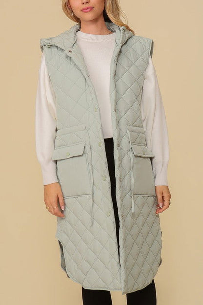 Haileys Hooded Oversized Vest Jacket – outfit idea for women | Ro + Ivy