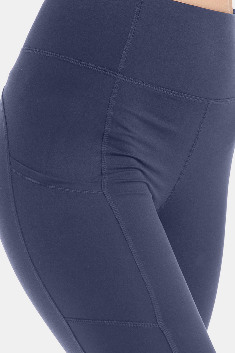 High Waist Wide Waistband Leggings - Ro + Ivy