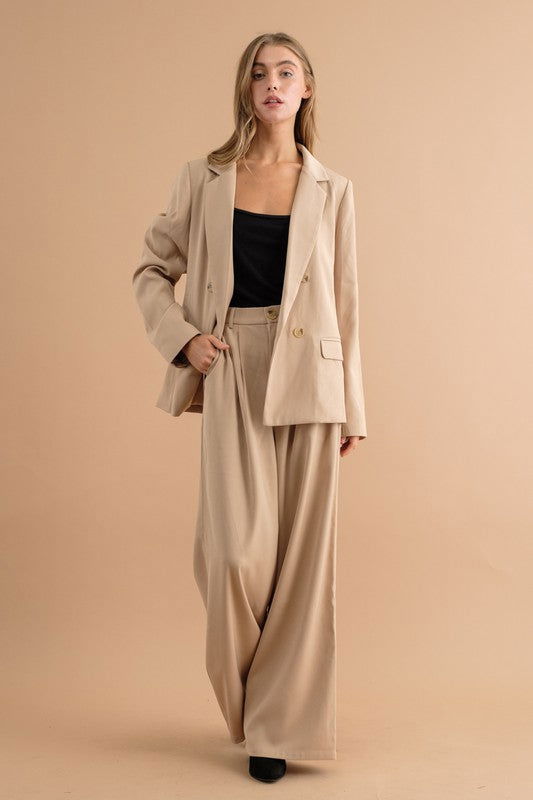 Hight Waist Wide Pants - Ro + Ivy