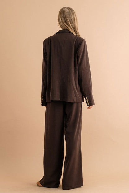 Hight Waist Wide Pants - Ro + Ivy