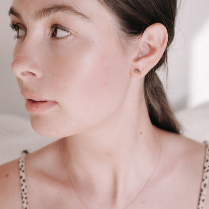 Dainty Rainbow Stud Earrings — Cheerful Colorful Minimalist Everyday Jewelry - Earrings
