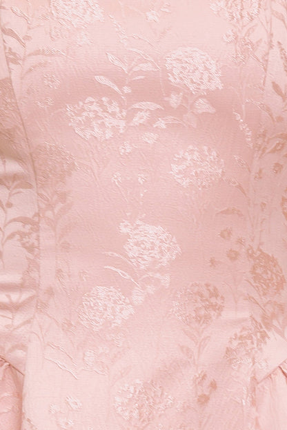 Sleeveless Blush Square Neck Fit & Flare Spring Mini Dress | Trendy Mini Dresses Outfit Idea for Women by Ro + Ivy | Elevated Basics, Modern Comfort & Style