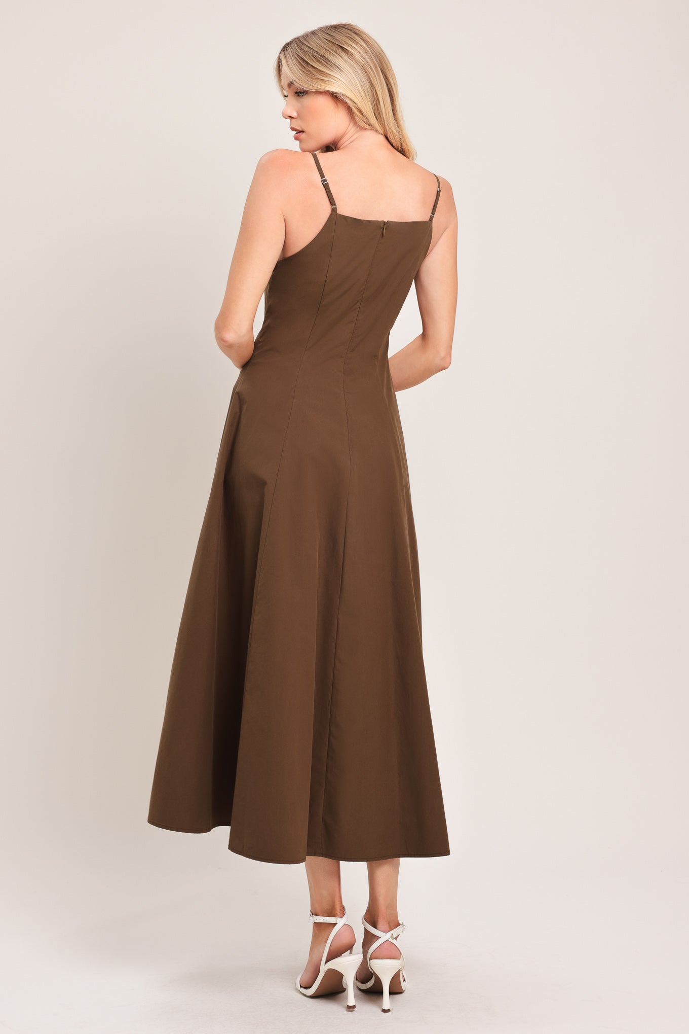 Lightweight Cotton A-Line Midi Dress