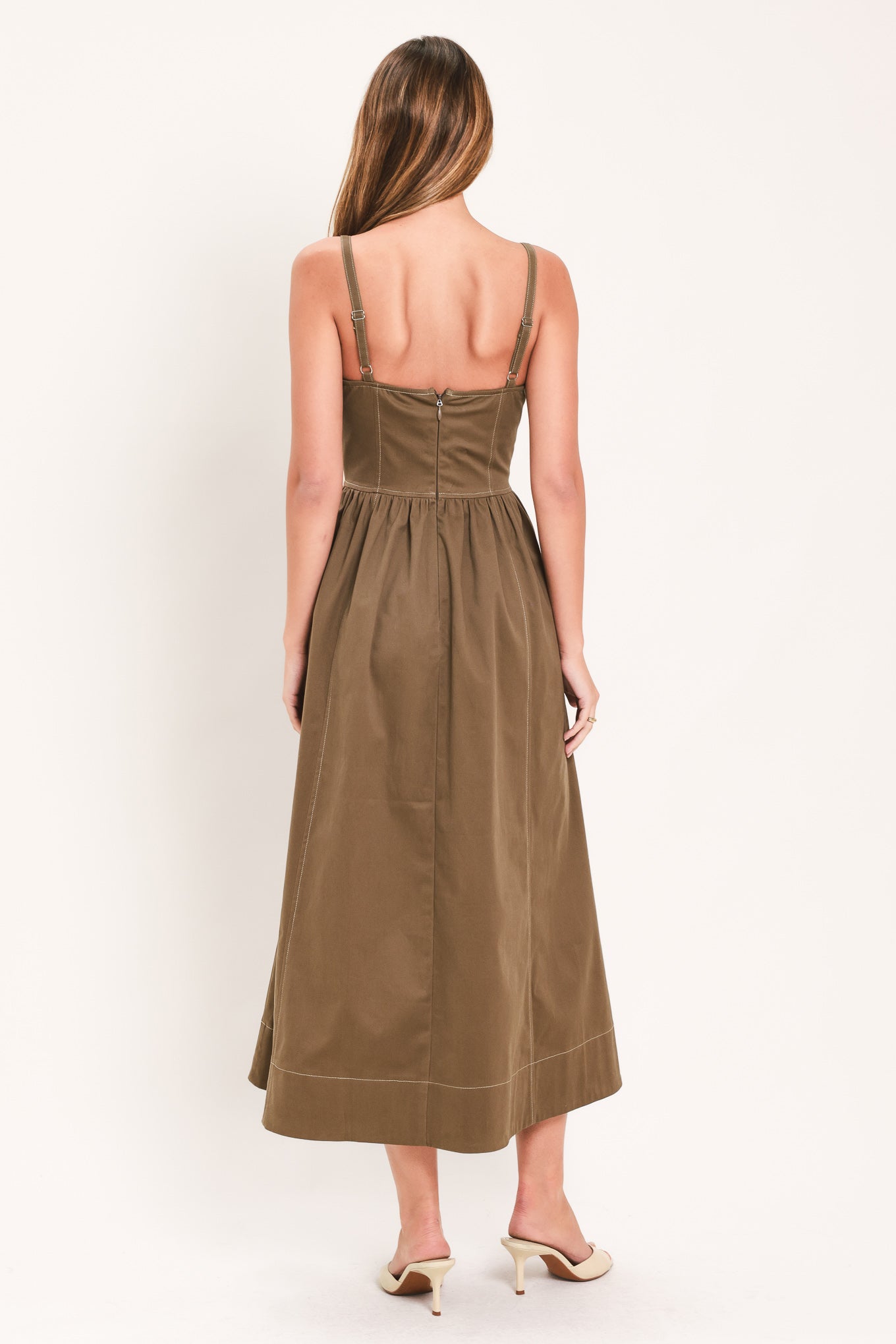 Corset Cami Midi Dress